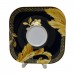 Чашка з блюдцем чайна золото Versace Vanity. 220 мл.